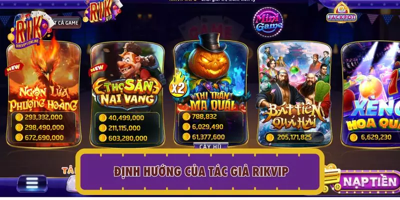 Định hướng của tác giả RIKVIP